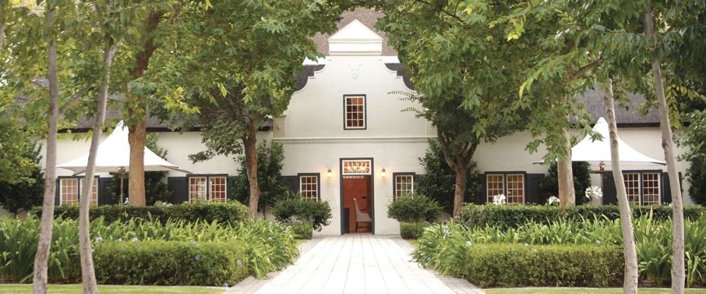 symmetrical garden design at Grand Provence wine Estate Franschhoek